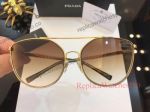 New Fake Prada Gold Frame Brown Lens Sunglasses For Men or Women